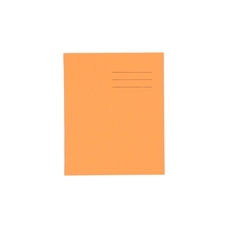 Classmates 8x6.5" Exercise Book 80 Page, 8mm Ruled With Margin, Orange - Pack of 100